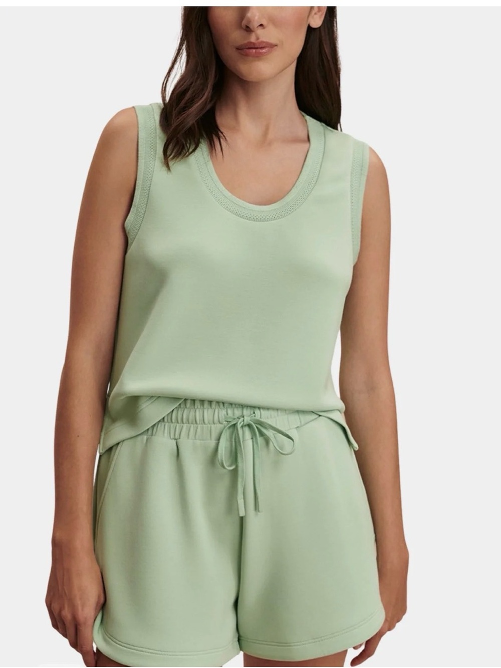 49. Varley Coulter high rise shorts in sage mint